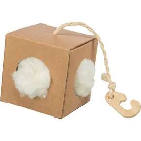 Kartonbox mit Nistmaterial, 9x9x9 cm / 6 g, Karton/Kapok
